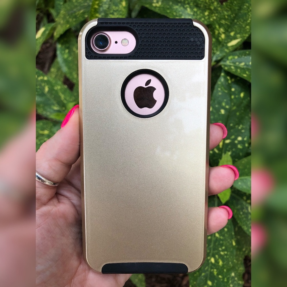 iPhone Gold/Black Hybrid Case
